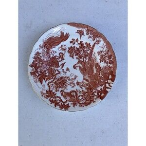 Royal Crown Derby Red Aves Bread And Butter Plates 6.5in Vintage